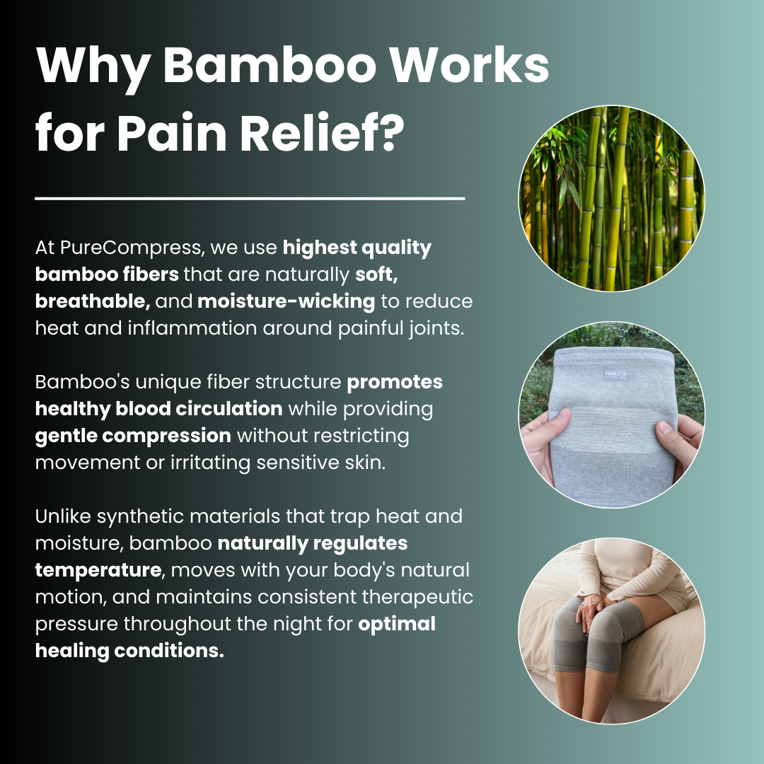 PureCompress™ Natural Bamboo Knee Sleeve