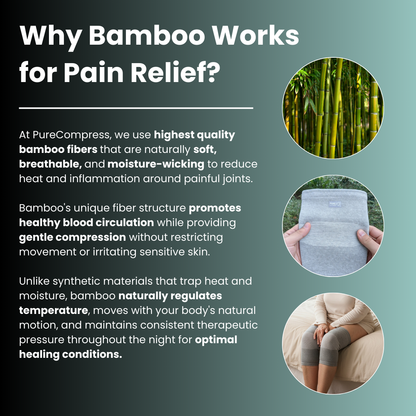 PureCompress™ Natural Bamboo Knee Sleeve