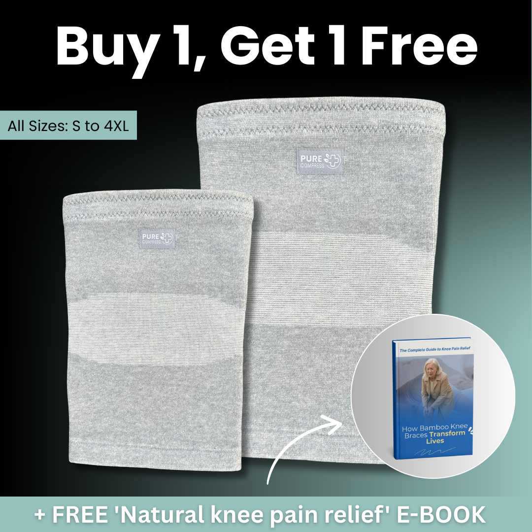PureCompress™ Natural Bamboo Knee Sleeve