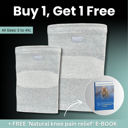PureCompress™ Natural Bamboo Knee Sleeve