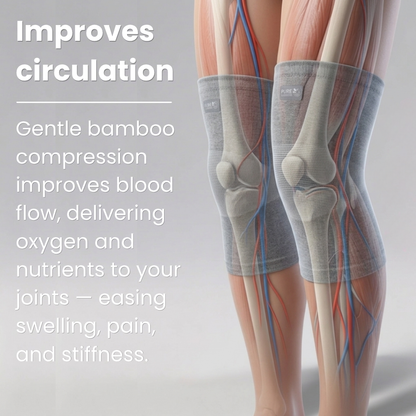 PureCompress™ Natural Bamboo Knee Sleeve