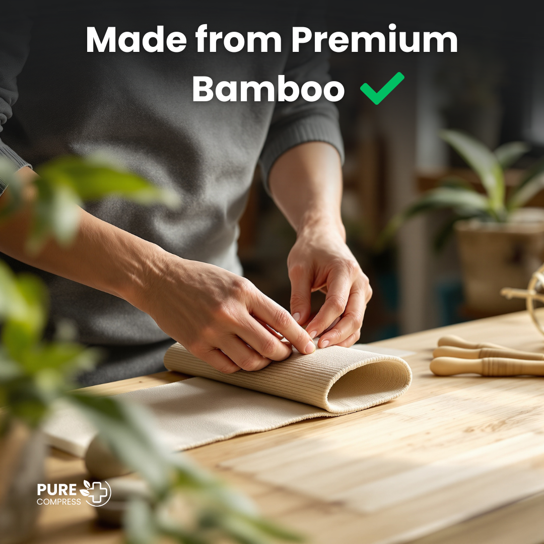 PureCompress™ Natural Bamboo Knee Sleeve